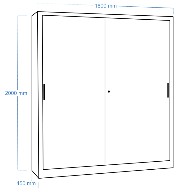 Dulap cu usi glisante SLIDE 2000/1800 AC