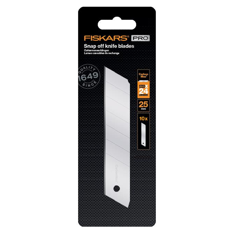 Set 10 lame segmentate CarbonMax, 25mm, Fiskars
