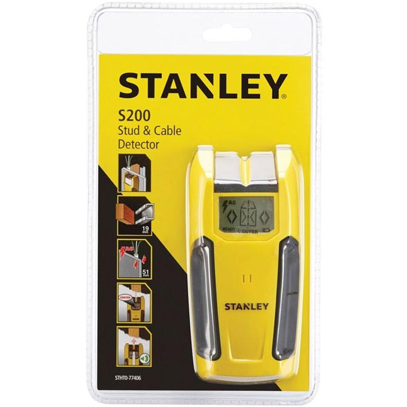 Senzor/detector de metale (pentru armaturi si cabluri) 19 mm, STANLEY® S200