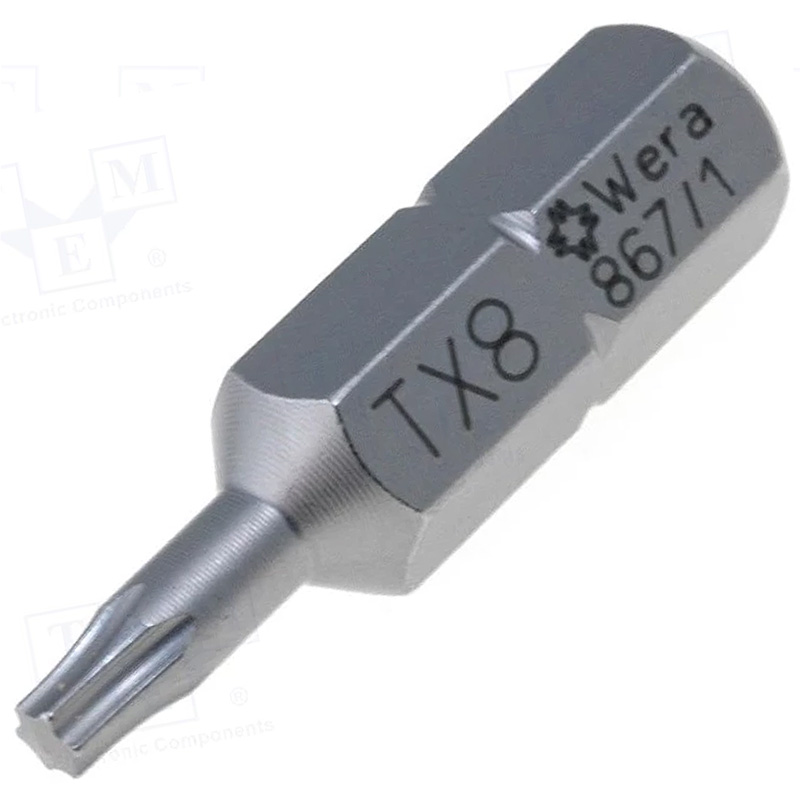 Vart torx T8 1/4