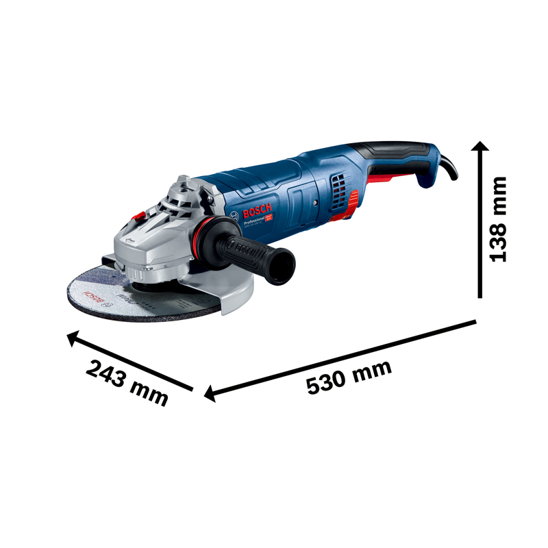 Polizor unghiular 230 mm, 2400 W, tip GWS 24-230 P Professional