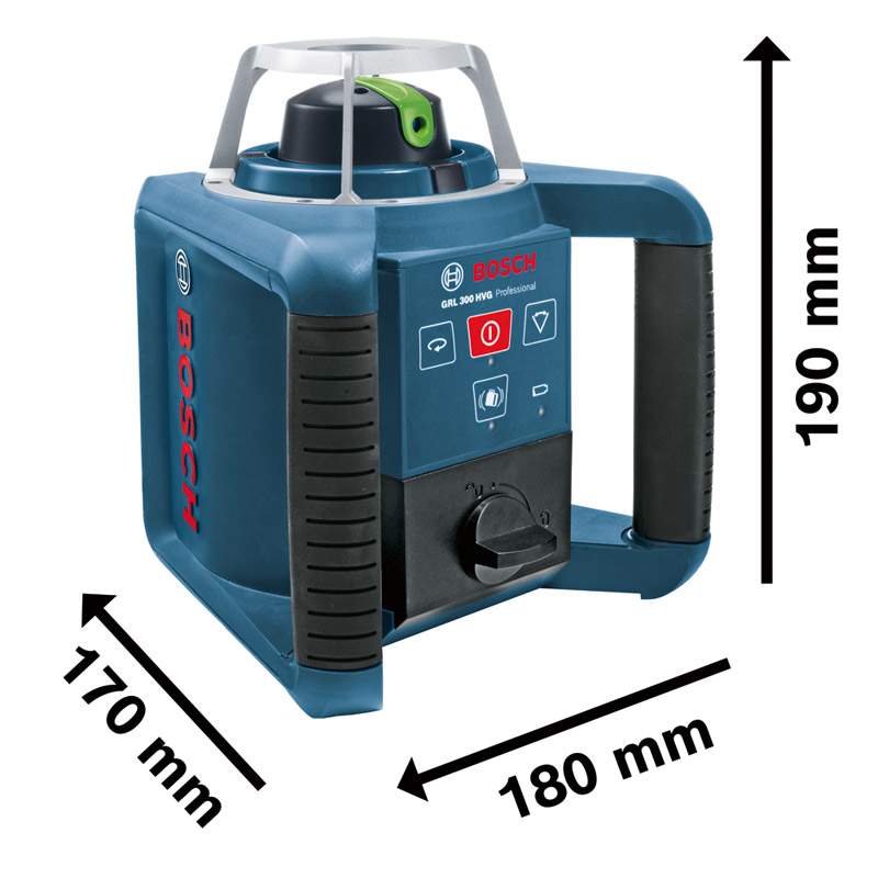 Nivela laser verde, rotativa, tip GRL 300 HVG SET (Receptor laser LR 1 si Telecomanda RC 1)