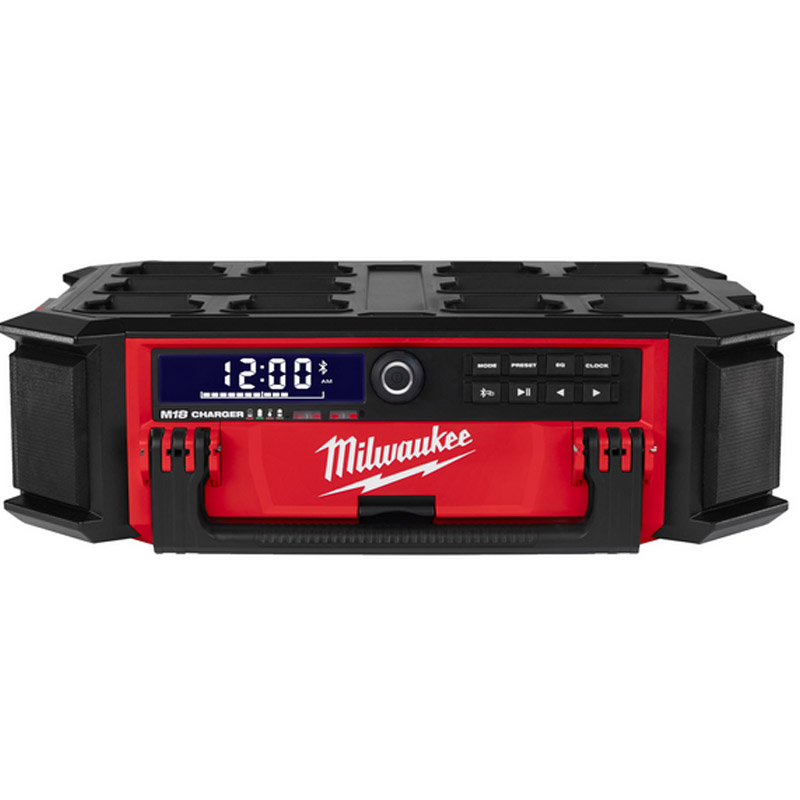 Radio santier cu dubla alimentare 220 V/18V, incarcator incorporat, SOLO, Milwaukee M18 PRCDAB