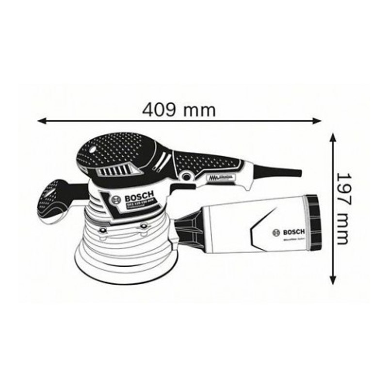 Slefuitor cu excentric 400 W, 150 mm, tip GEX 40-150