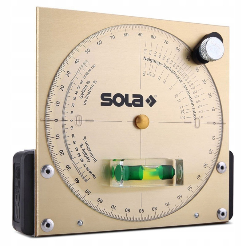 Inclinometru disc SOLA - APN 60 T, 60x13 cm, 1 bula, cu geanta