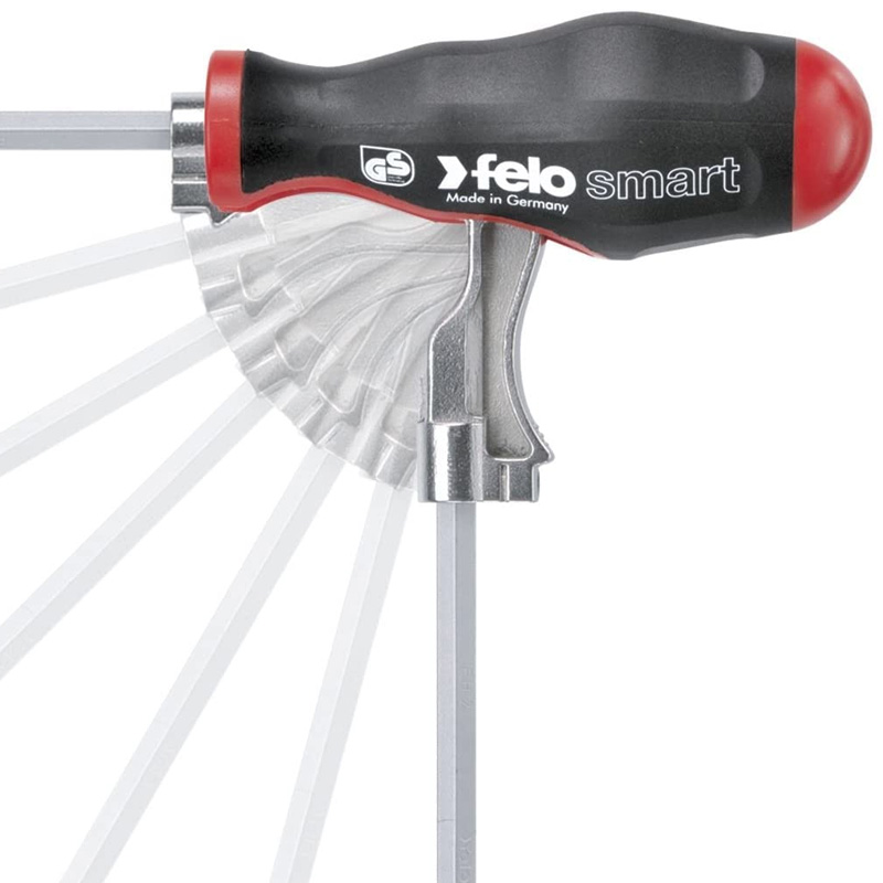 Set FELO SMART Engineer chei hexagonale + varfuri + maner surubelnita, 20 piese