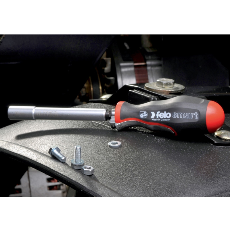 Set FELO SMART Engineer chei hexagonale + varfuri + maner surubelnita, 20 piese