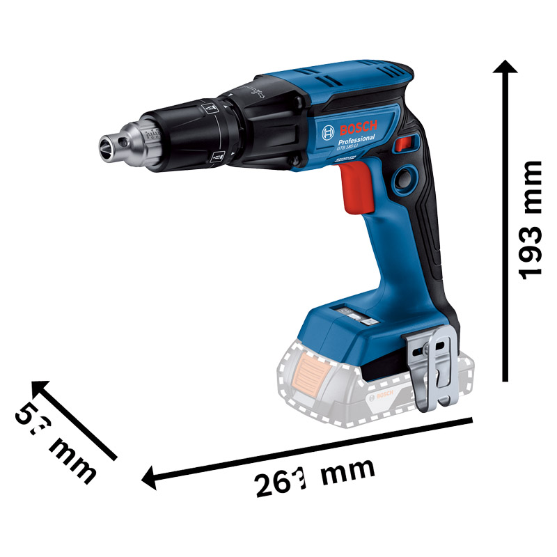 Masina de insurubat pentru gips-carton cu acumulator Li-Ion 18V, SOLO, tip GTB 185-LI