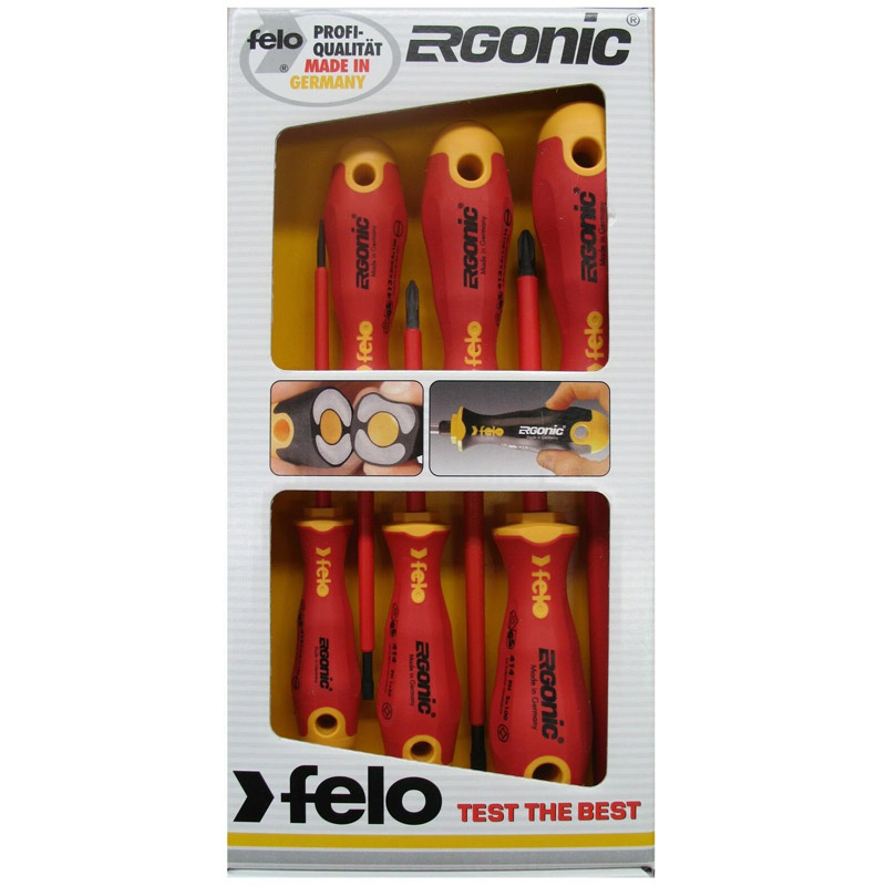 Set 6 surubelnice VDE FELO ERGONIC, PH si drepte * 41396198