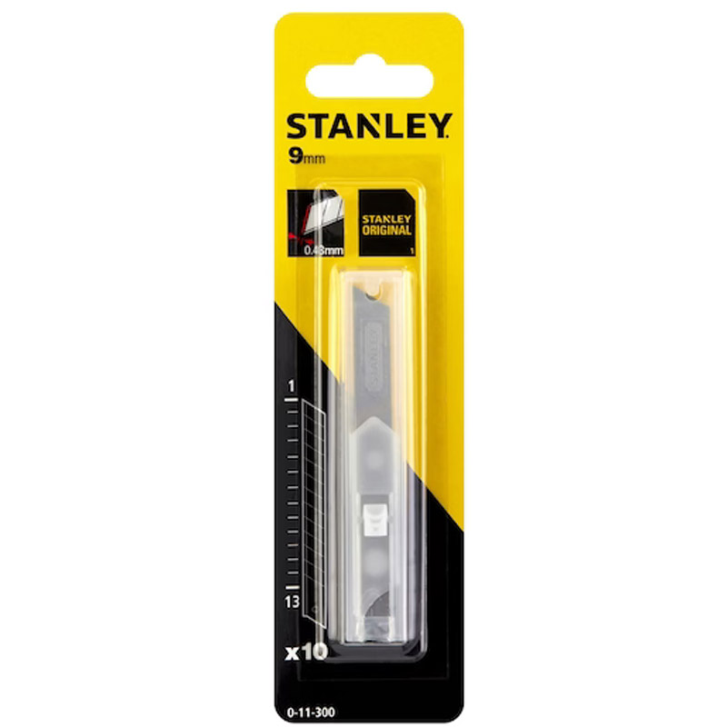 Set 10 lame cutter fractionabile, 9 mm, STANLEY®