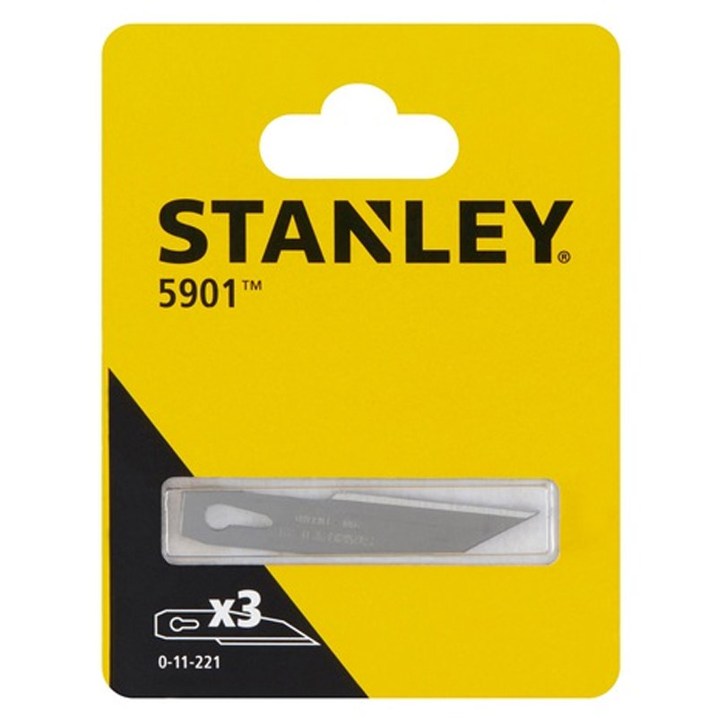 Set 3 lame fine scurte pentru cutter STANLEY®