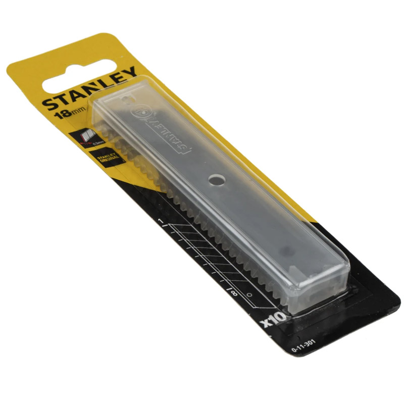 Set 10 lame fractionabile 18 x 50 mm pentru cutter STANLEY®