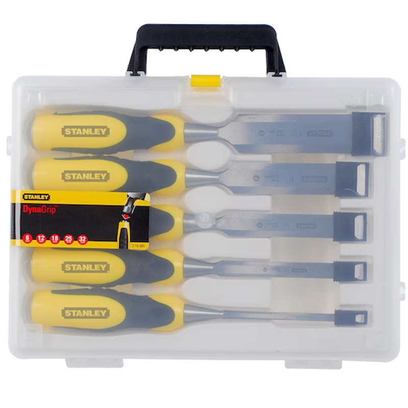 Set 5 dalti late pentru lemn STANLEY Dynagrip, dimensiuni 6, 12, 18, 25, 32 mm