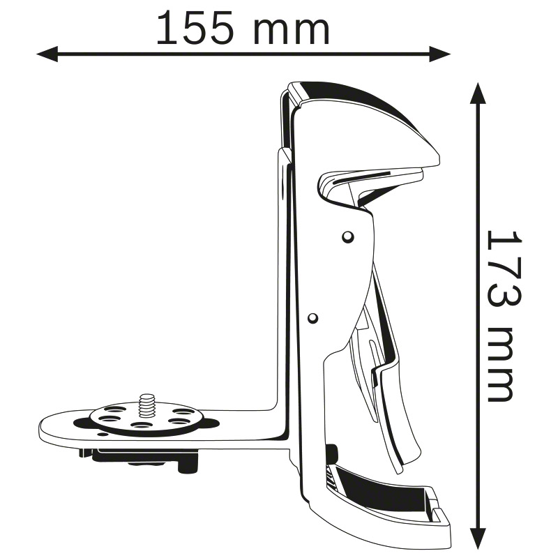 Suport universal tip BM3, compatibil cu nivela laser cu linii Bosch, tip GLL 2-5