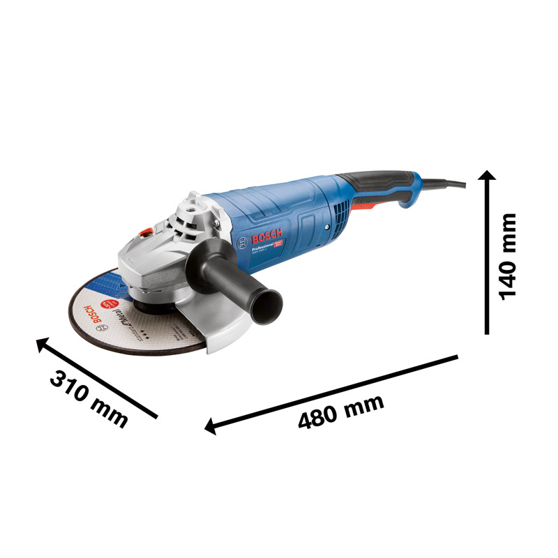 Polizor unghiular 230 mm, 2400 W, tip GWS 2400 J