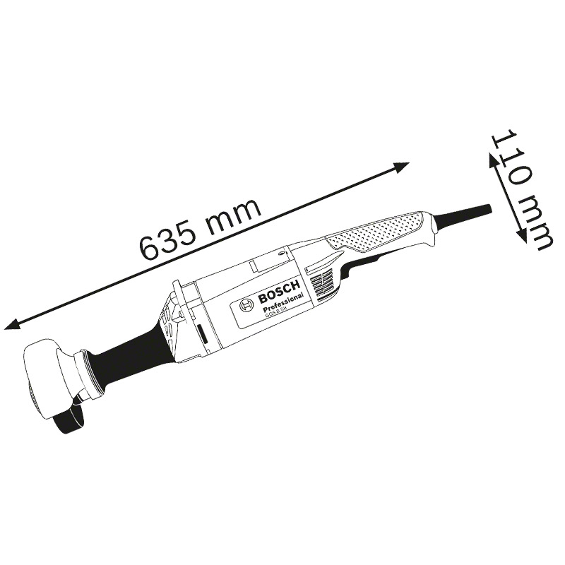 Polizor drept tip 1200 W, tip GGS 8 SH