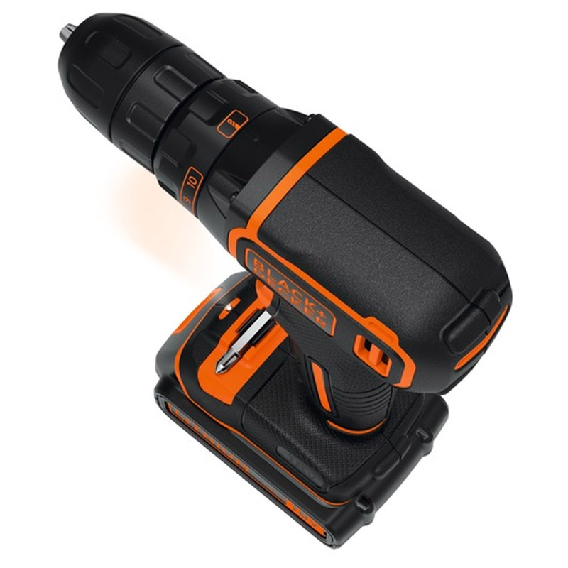 Masina de gaurit/insurubat cu acumulatori 18V, 2x1.5Ah Li-Ion, tip BDCDC18B-QW
