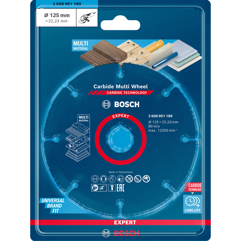 Disc taiere multimaterial EXPERT CARBIDE, 125x22.23 mm