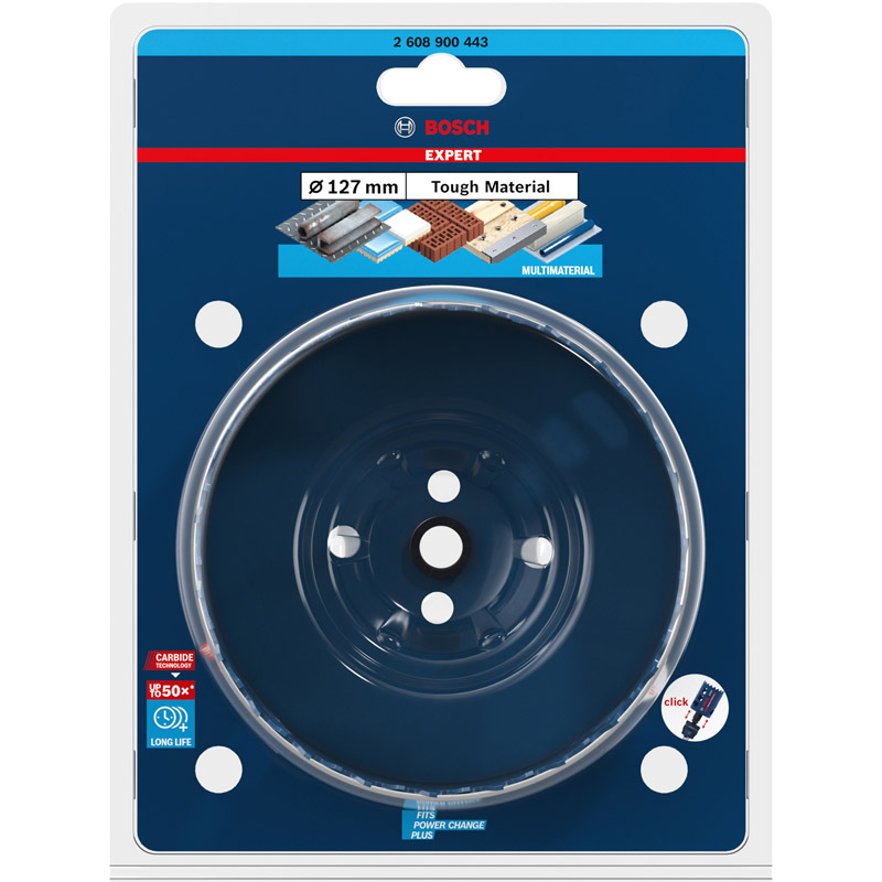 Carota BOSCH EXPERT pentru materiale dure, 127 mm  