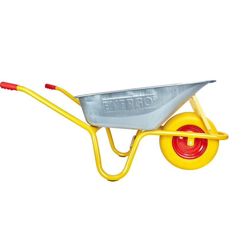 Roaba cuva metalica zincata Extra-Duty, 85l, roata plina poliuretan