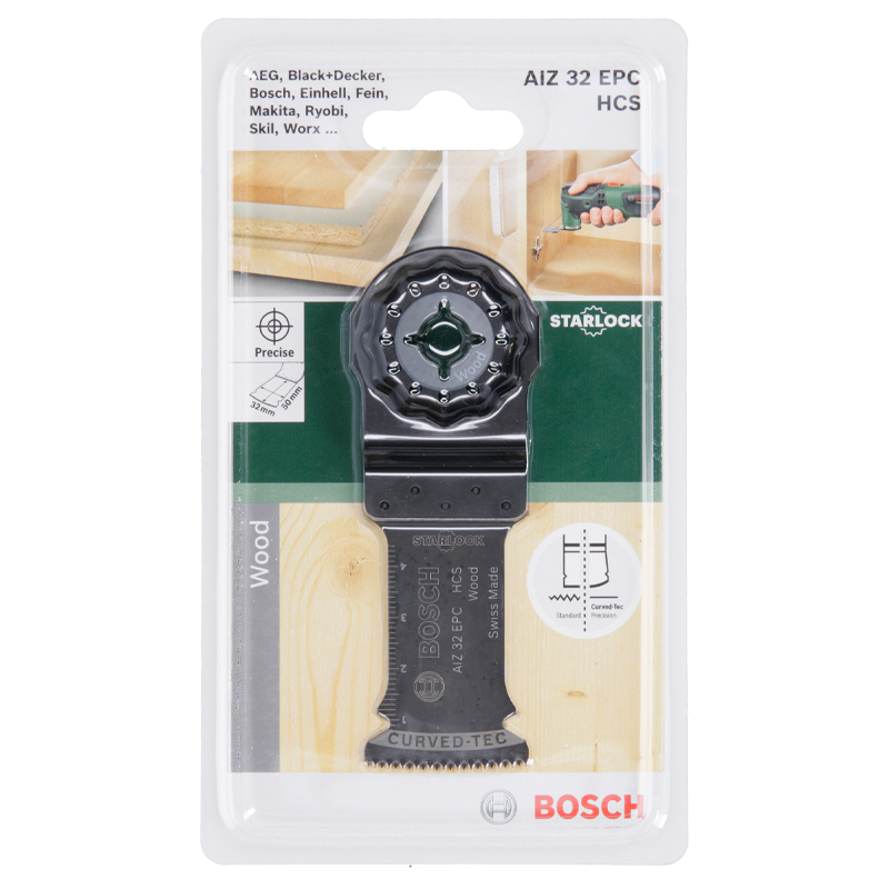 Lama (panza) pentru masini multifunctionale (fierastraie electrice), 50x32mm, tip StarLock HCS AIZ 32 EPC pentru lemn