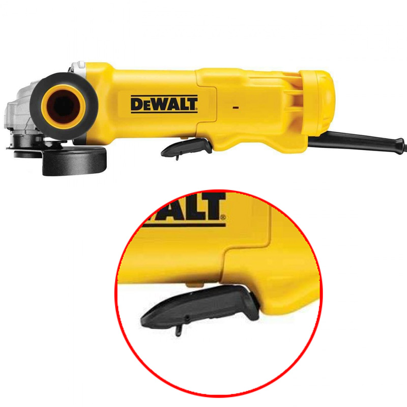 Polizor unghiular DeWALT, 125mm, 1400W, 11500rpm, cu clapeta de siguranta, tip DWE4233-QS