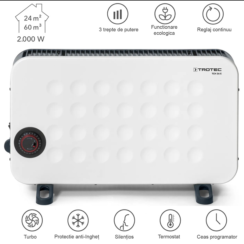 Convector electric Design TCH 26E, 2000W Convector electric Design TCH 26E, 2000W