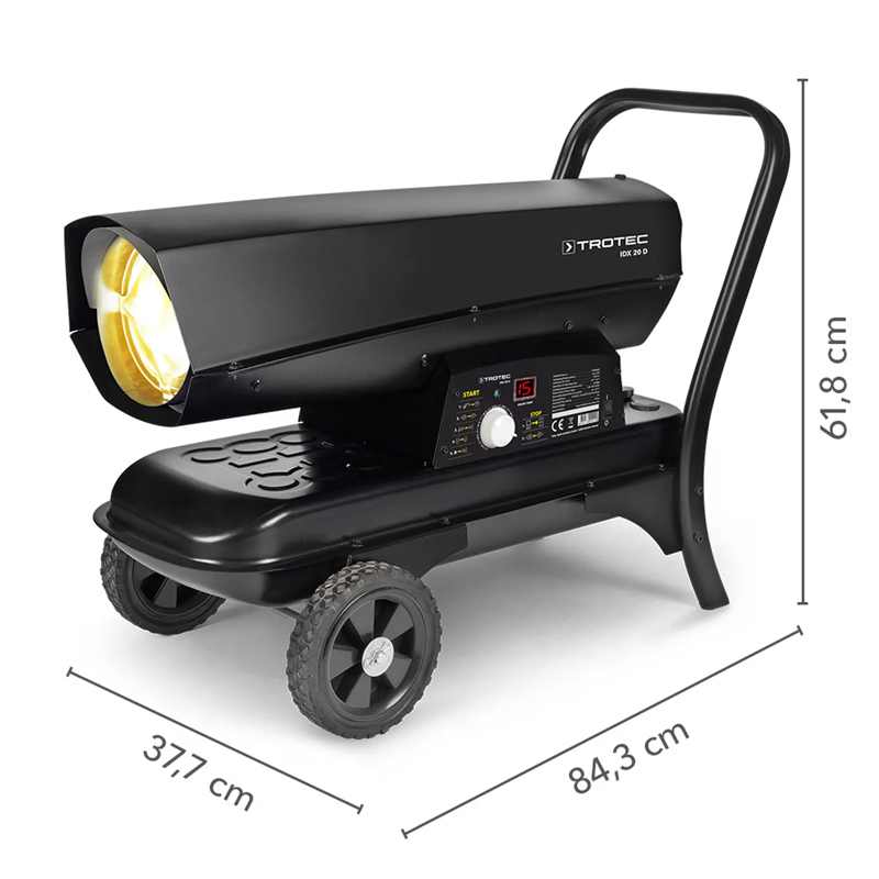 Incalzitor cu motorina cu ardere directa TROTEC IDX 20 D - 20 kW