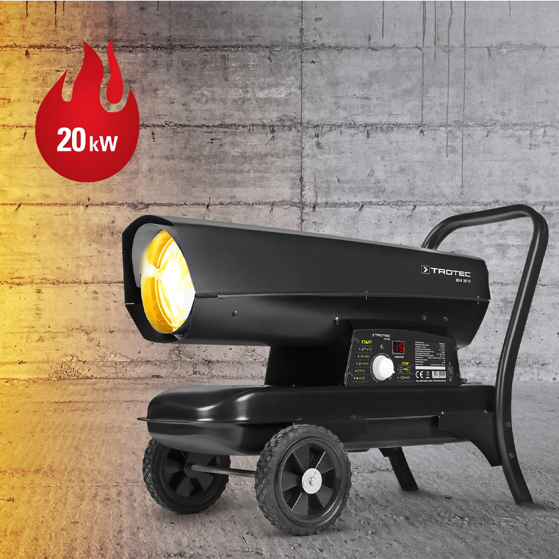 Incalzitor cu motorina cu ardere directa TROTEC IDX 20 D - 20 kW