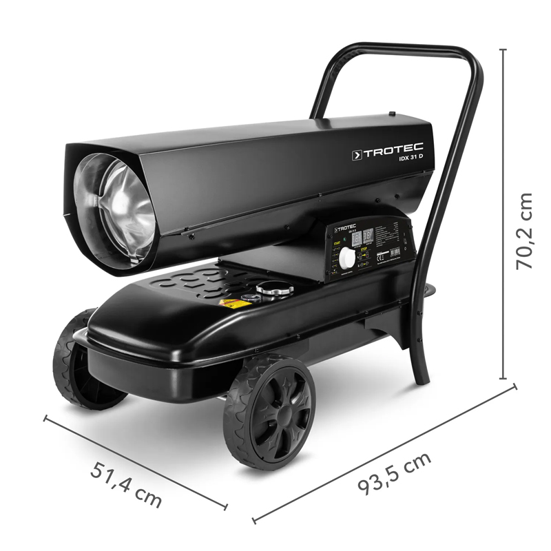Incalzitor cu motorina cu ardere directa, TROTEC tip IDX31D