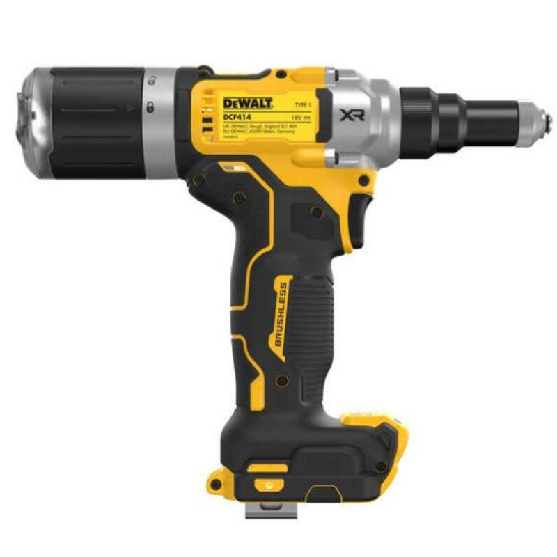 Pistol pentru nituri pop 4.8/6.0/6.4mm cu acumulatori 18V, 2x1.7 Ah, DeWalt DCF414E2GT-QW 