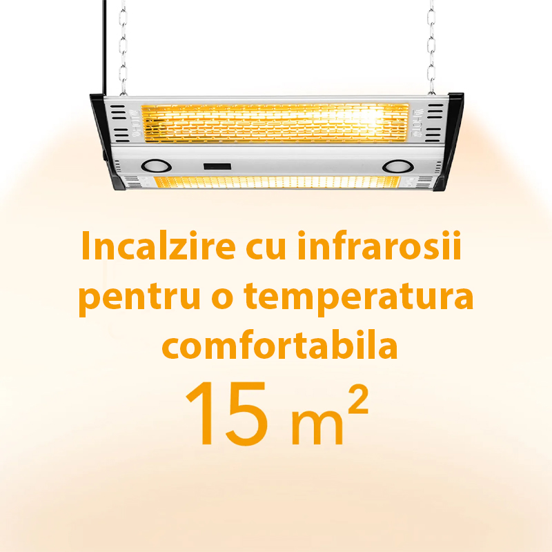 Incalzitor electric cu infrarosii de tavan, tip IR2000C
