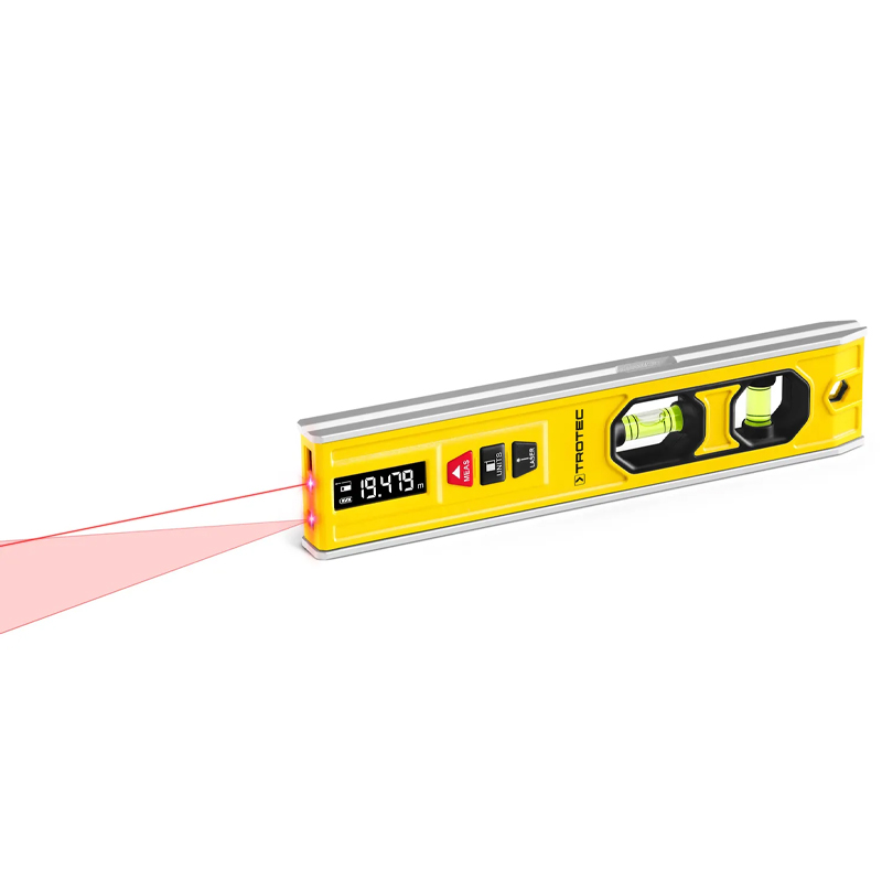Aparat de masurat 3-in-1, nivela cu 2 bule, nivela laser, telemetru, tip BD1L, Trotec