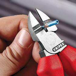 Cleste cu taietura in diagonala pentru dezizolat, Knipex, 1.5 - 2.5 mm², 160 mm
