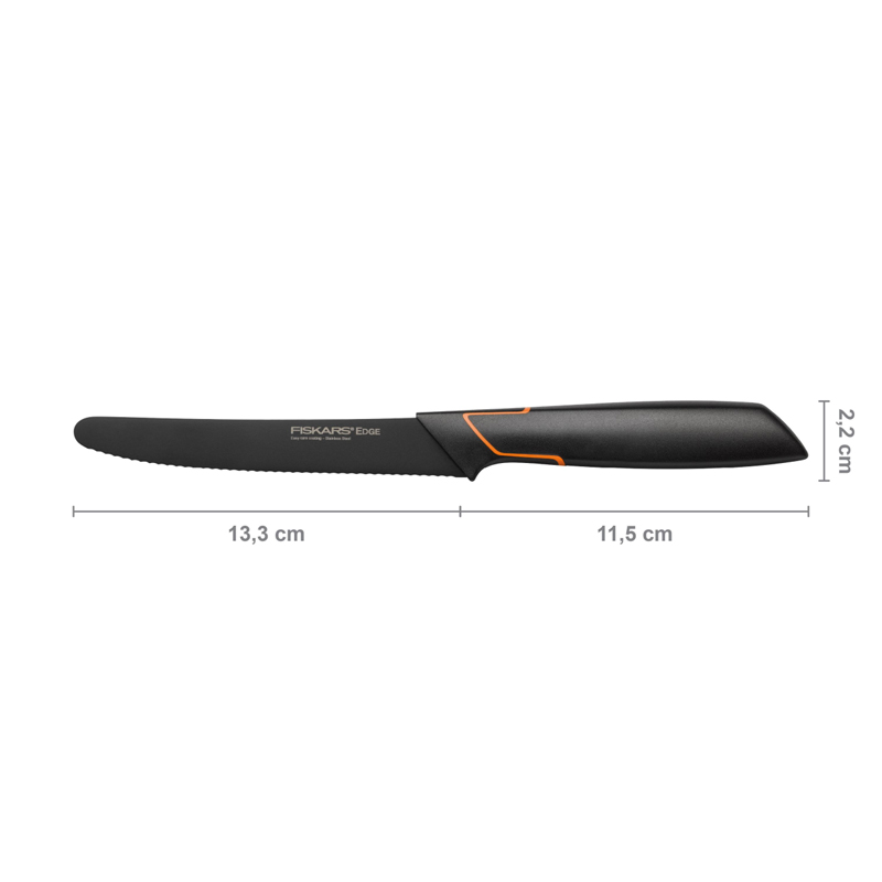 Cutit pentru tomate, Fiskars, Edge, lama inoxidabila, 13.3 cm