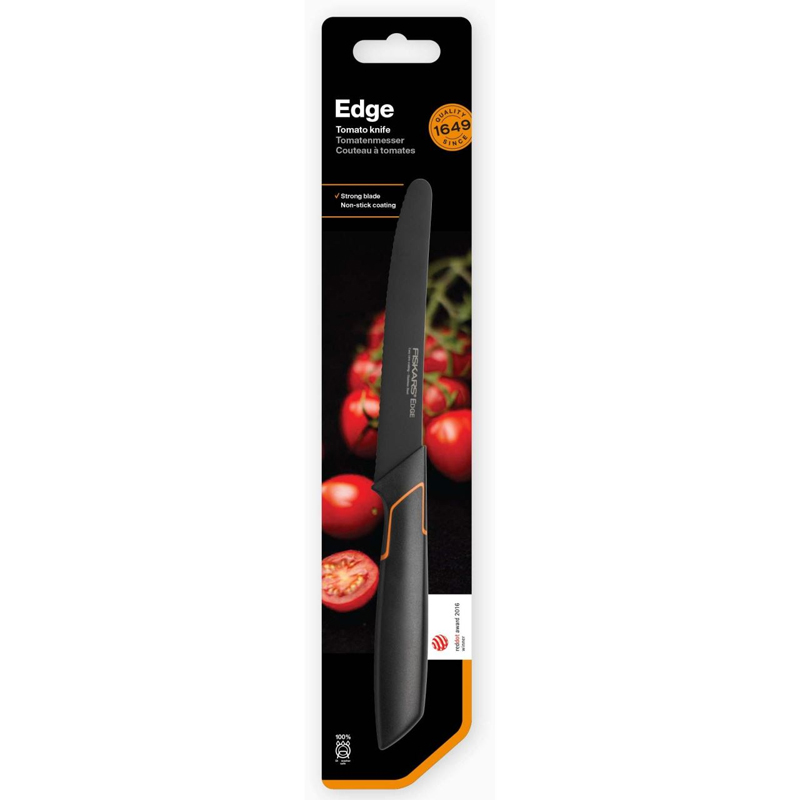 Cutit pentru tomate, Fiskars, Edge, lama inoxidabila, 13.3 cm