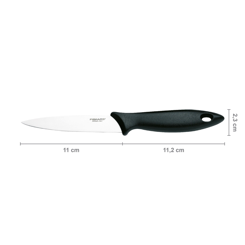 Cutit pentru legume, Fiskars, Essential, lama inoxidabila, 11 cm