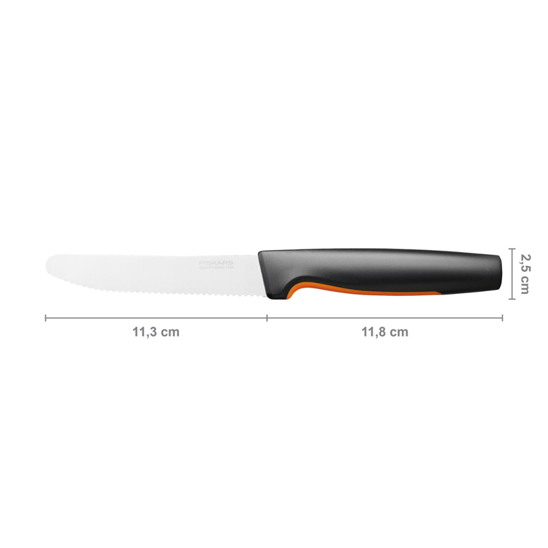 Cutit pentru tomate, Fiskars, Functional Form, lama inoxidabila, 11.3 cm