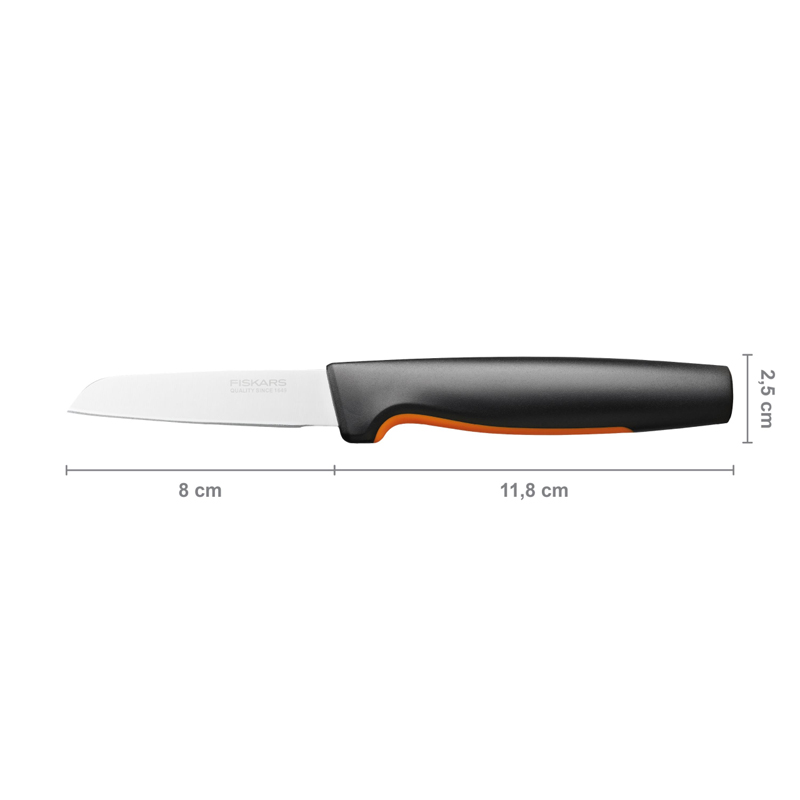 Cutit pentru curatat, Fiskars, Functional Form, lama inoxidabila, 8 cm