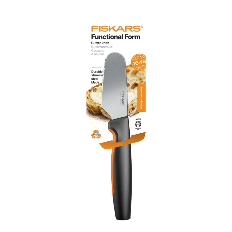 Cutit pentru unt, Fiskars, Functional Form, lama inoxidabila, 7.8 cm