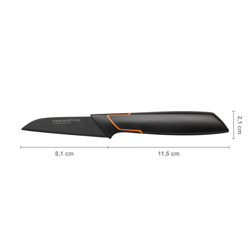 Cutit pentru curatat, Fiskars, Edge, lama inoxidabila, 8.1 cm