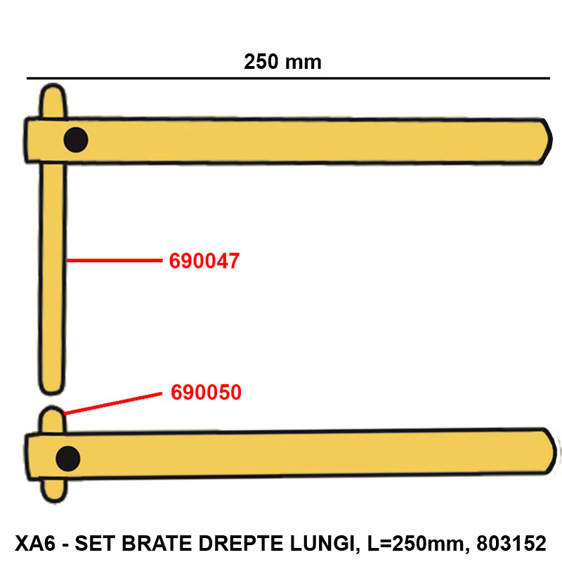 Electrod scurt 50mm, d=12mm pentru sudura in puncte, Telwin