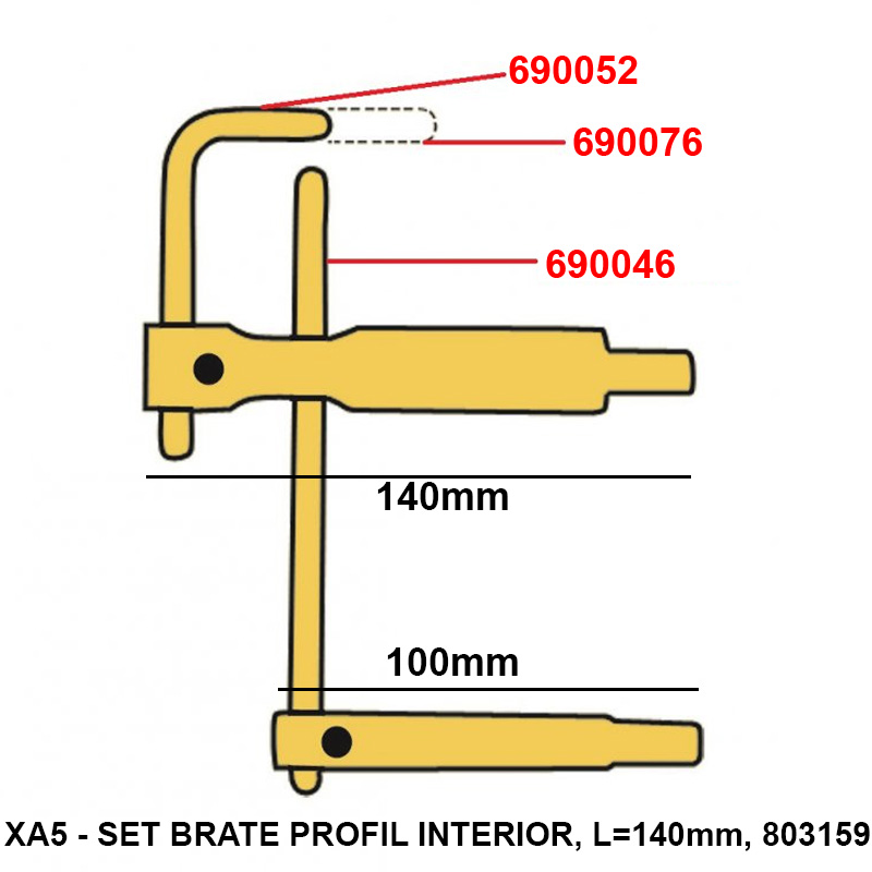 Electrod drept 215mm, d=12mm pentru sudura in puncte, Telwin