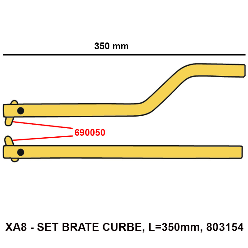 Electrod scurt 50mm, d=12mm pentru sudura in puncte, Telwin