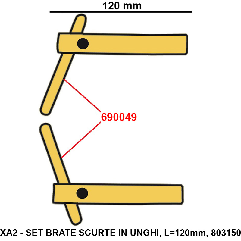 Electrod drept 100mm, d=12mm pentru sudura in puncte, Telwin