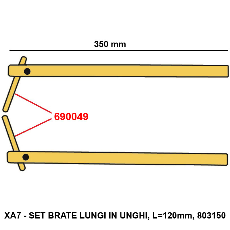 Electrod drept 100mm, d=12mm pentru sudura in puncte, Telwin