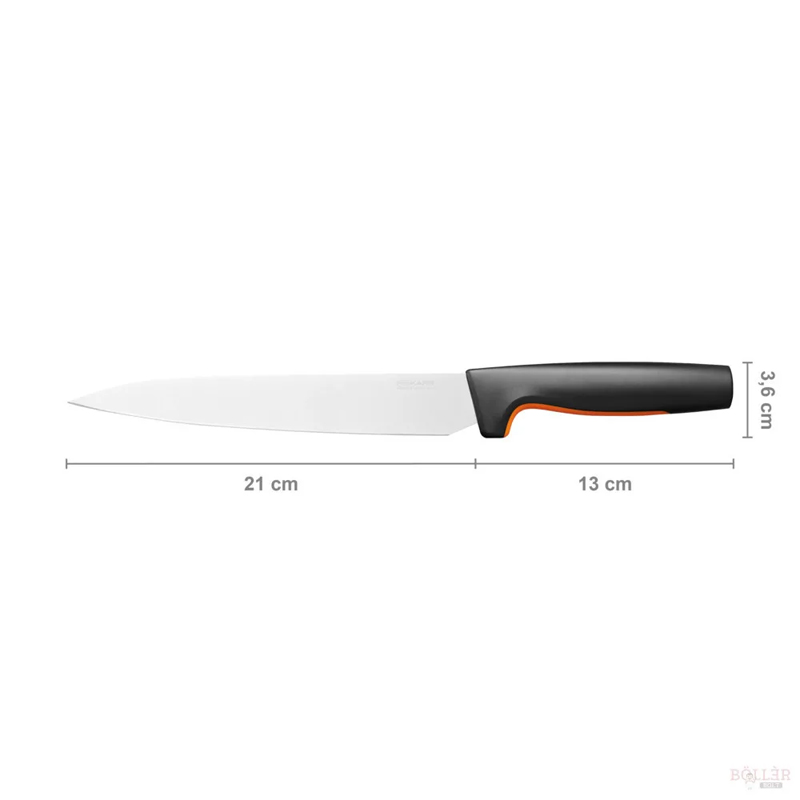 Cutit pentru transat carne, Fiskars, FunctionalForm, lama inoxidabila, 21 cm