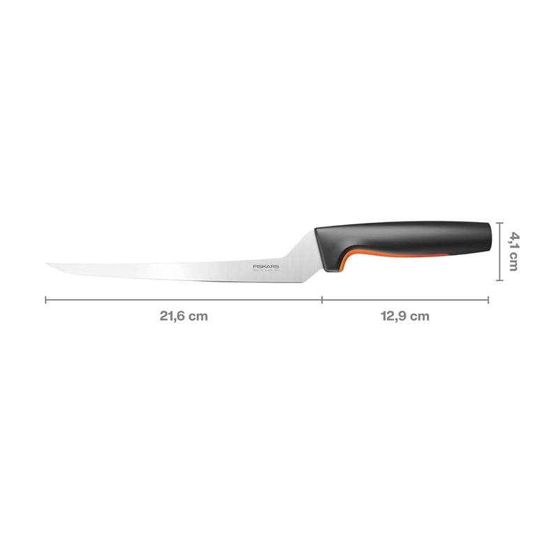 Cutit de filetat, Fiskars, Functional Form, lama inoxidabila, 21.6 cm