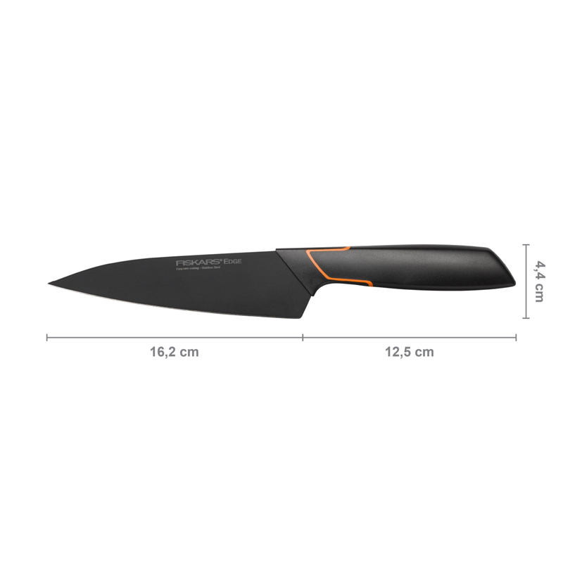 Cutitul bucatarului francez, mediu, Fiskars, Edge, lama inoxidabila, 16.2 cm