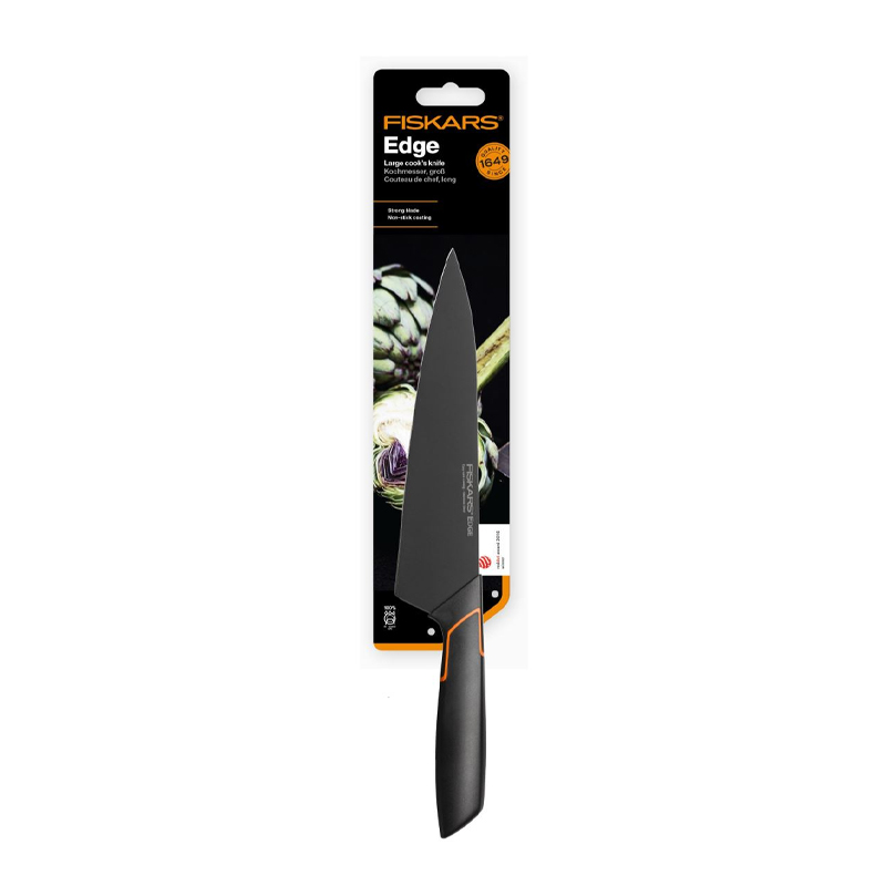 Cutitul bucatarului, Fiskars, Edge, lama inoxidabila, 20.3 cm